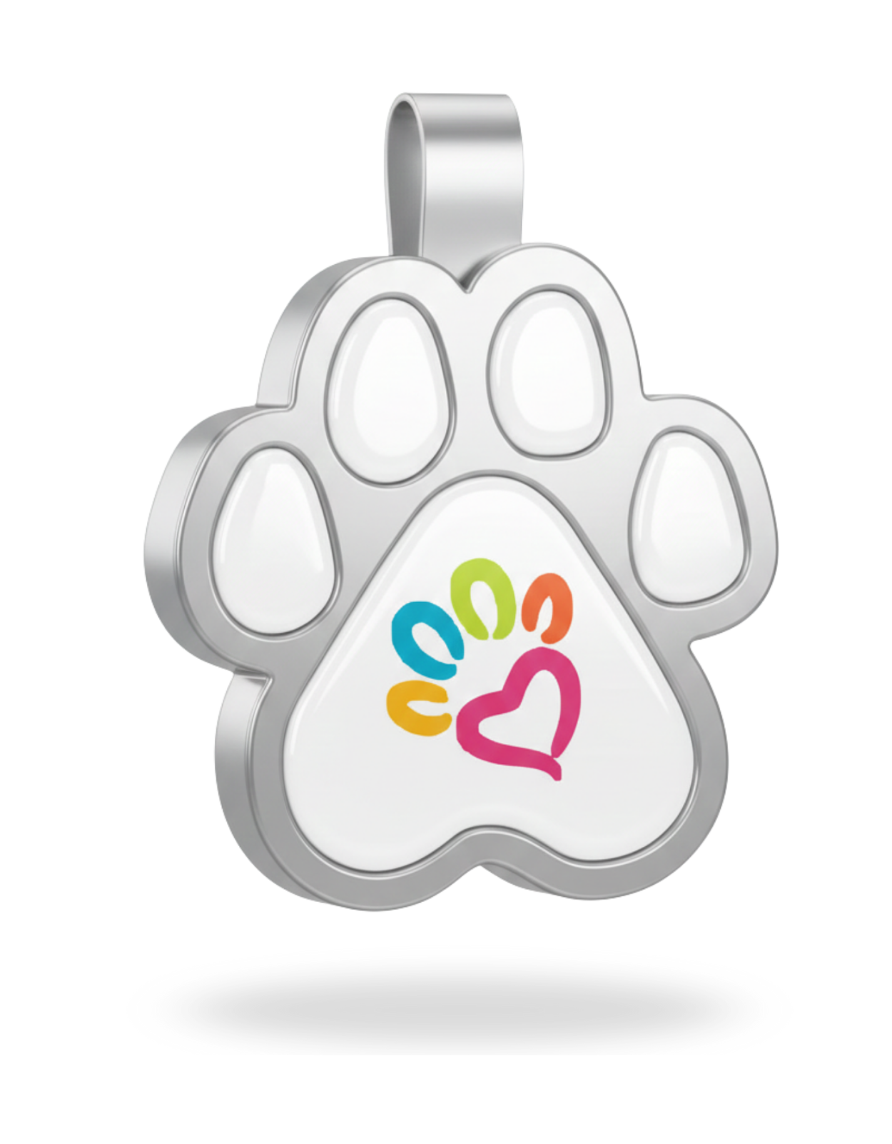 Large Paw Shape- Silver Pet Tag SKU: 333 (Sold in Pack of 5)