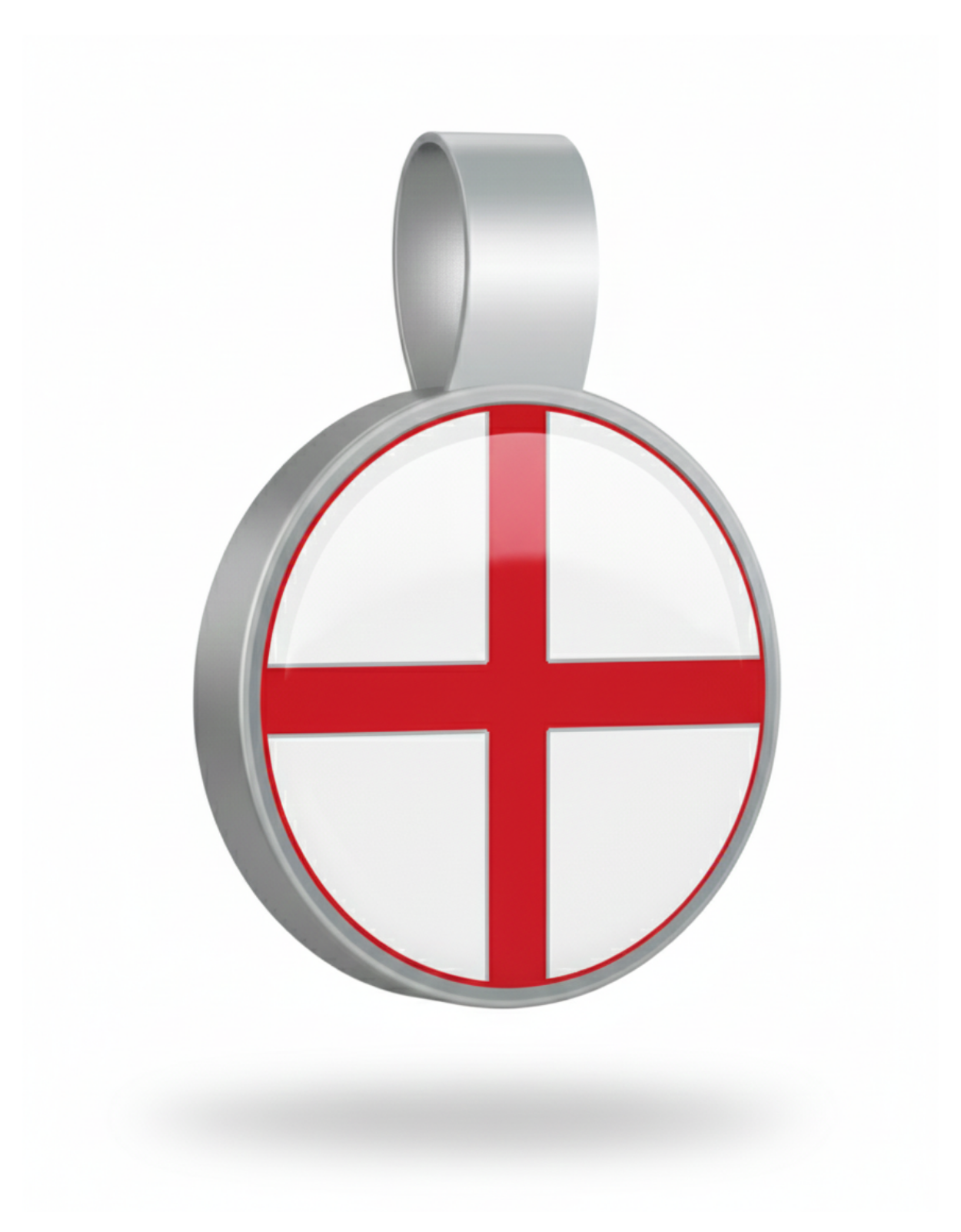 Large Circle England Print Tag - SKU: 391 (Sold in Pack of 5)