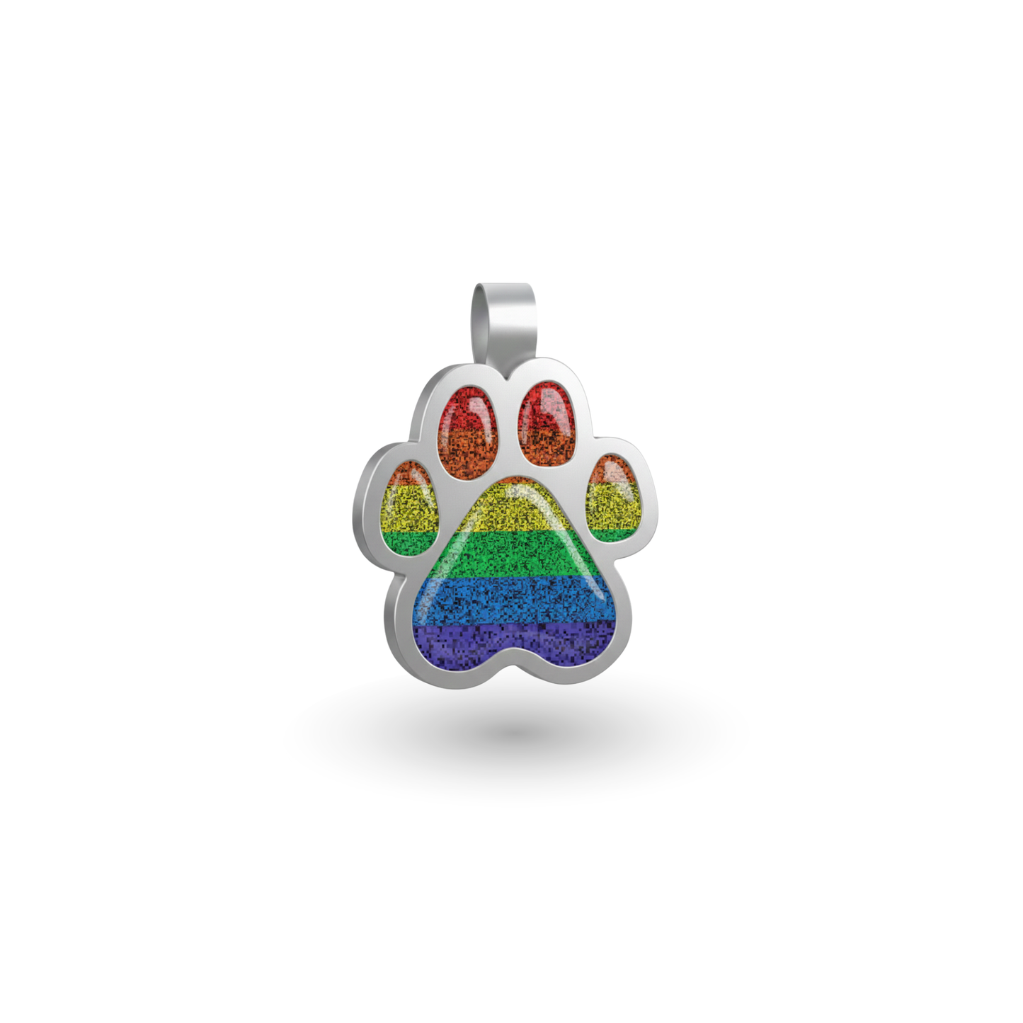 Small Paw Rainbow Pet Tag SKU: 316 (Sold in Pack of 5)