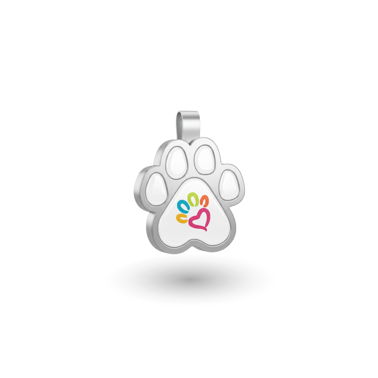 Small Paw White Pet Tag SKU: 336 (Sold in Pack of 5)
