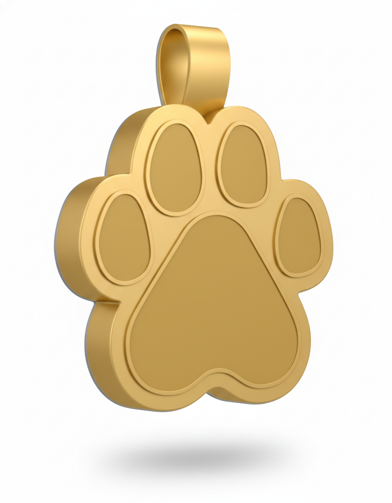 Large Paw Shape Gold Pet Tag SKU: 113 (Sold in Pack of 5)