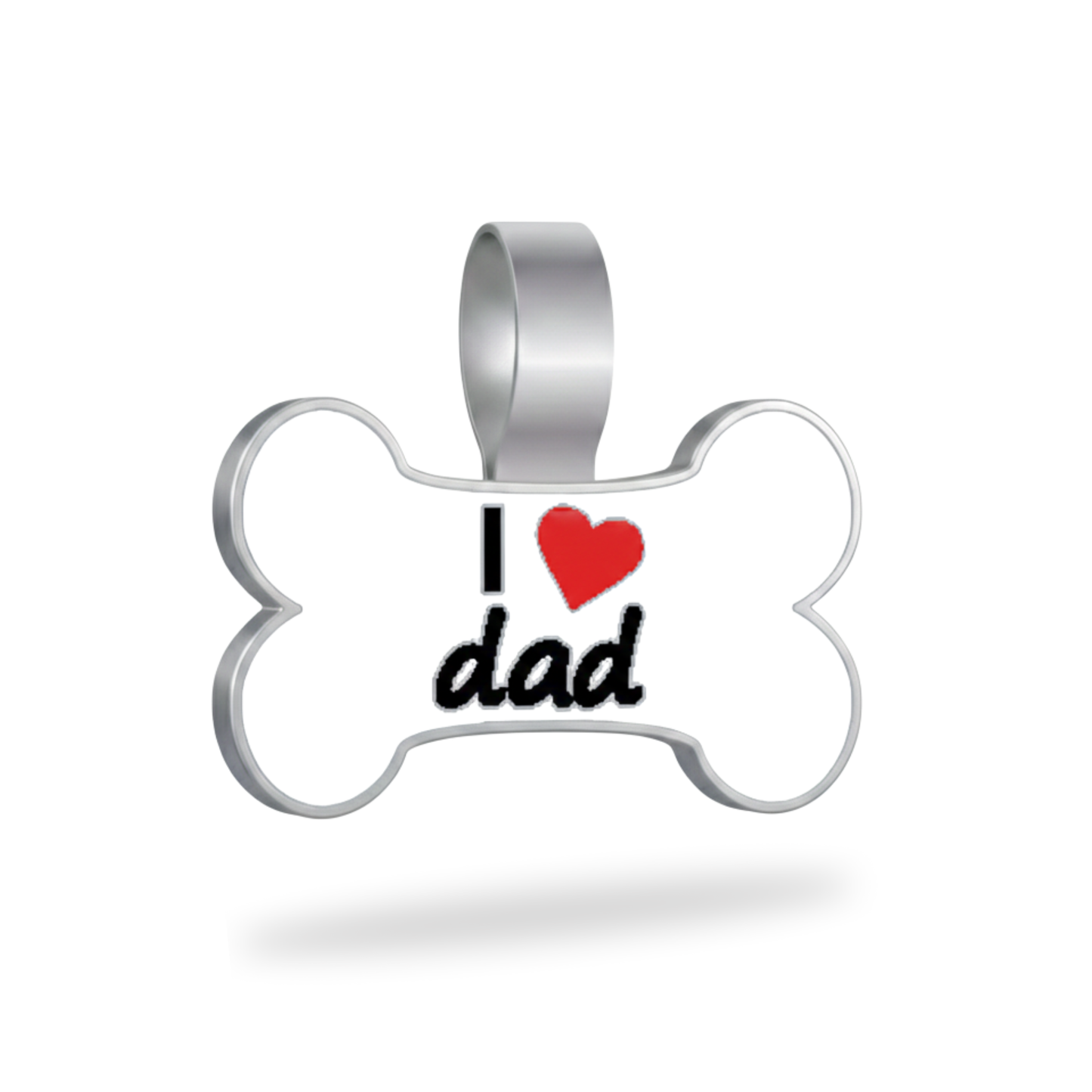 Large Bone I love Dad Pet Tag SKU: 374 (Sold in Pack of 5)