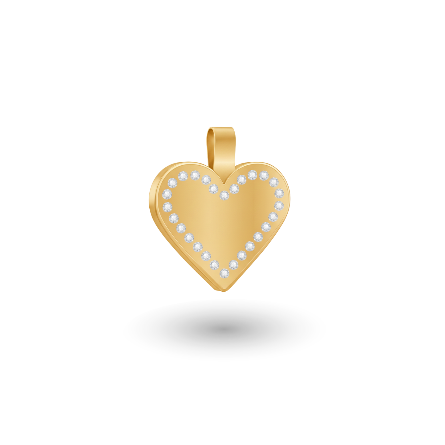 Small Heart Gold Pet Tag SKU: 137 (Sold in Pack of 5)