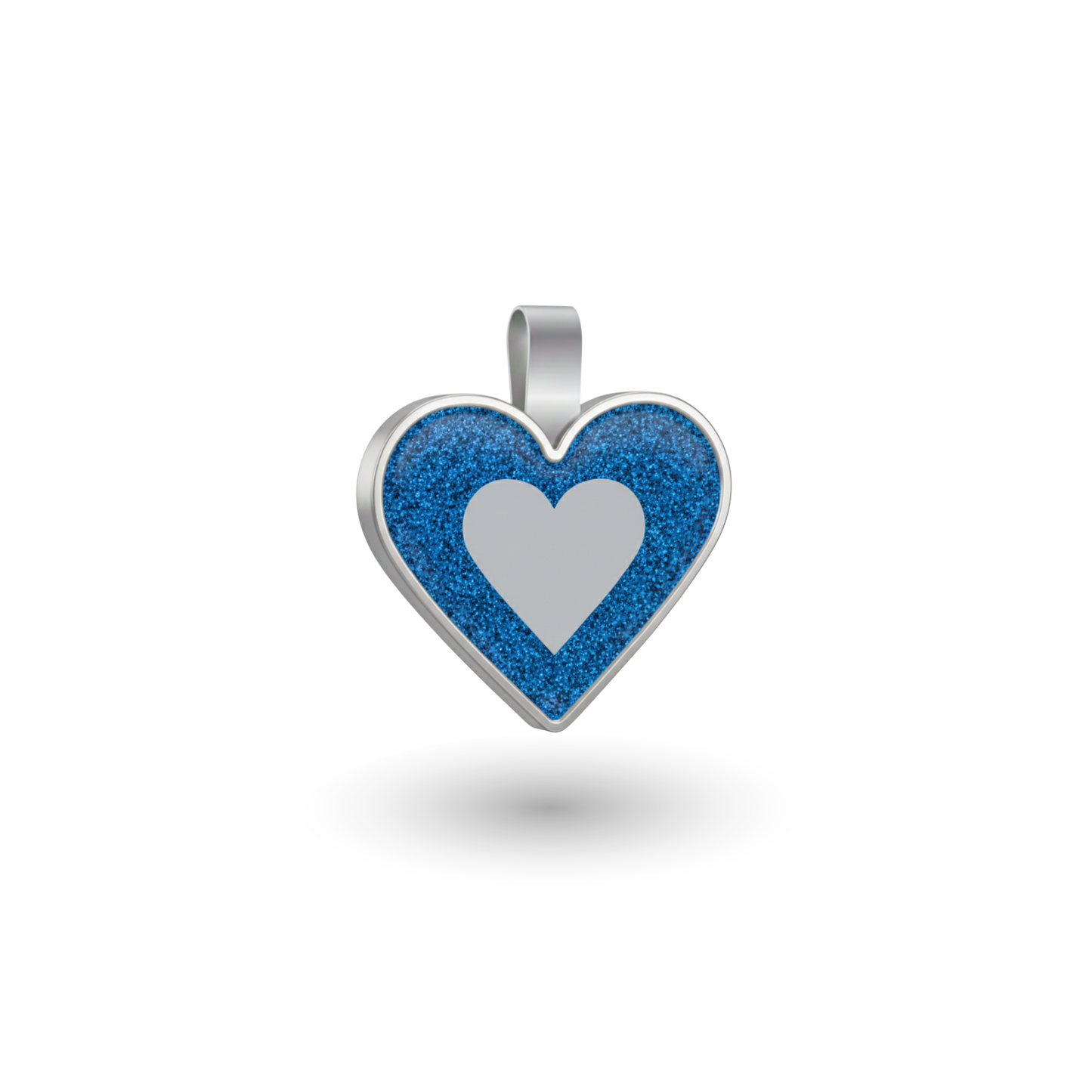 Small Heart Blue Pet Tag SKU: 167 (Sold in Pack of 5)