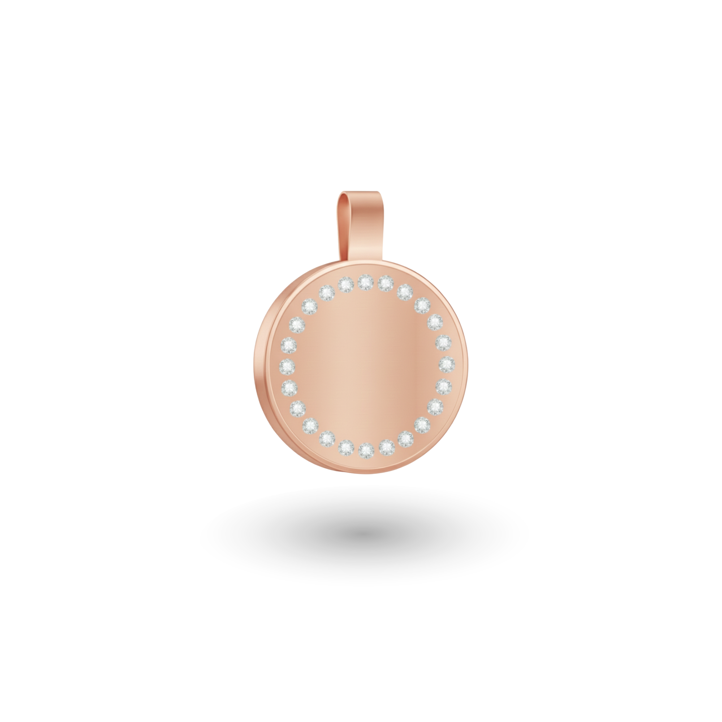 Small Circle Rose Gold Pet Tag SKU: 145 (Sold in Pack of 5)