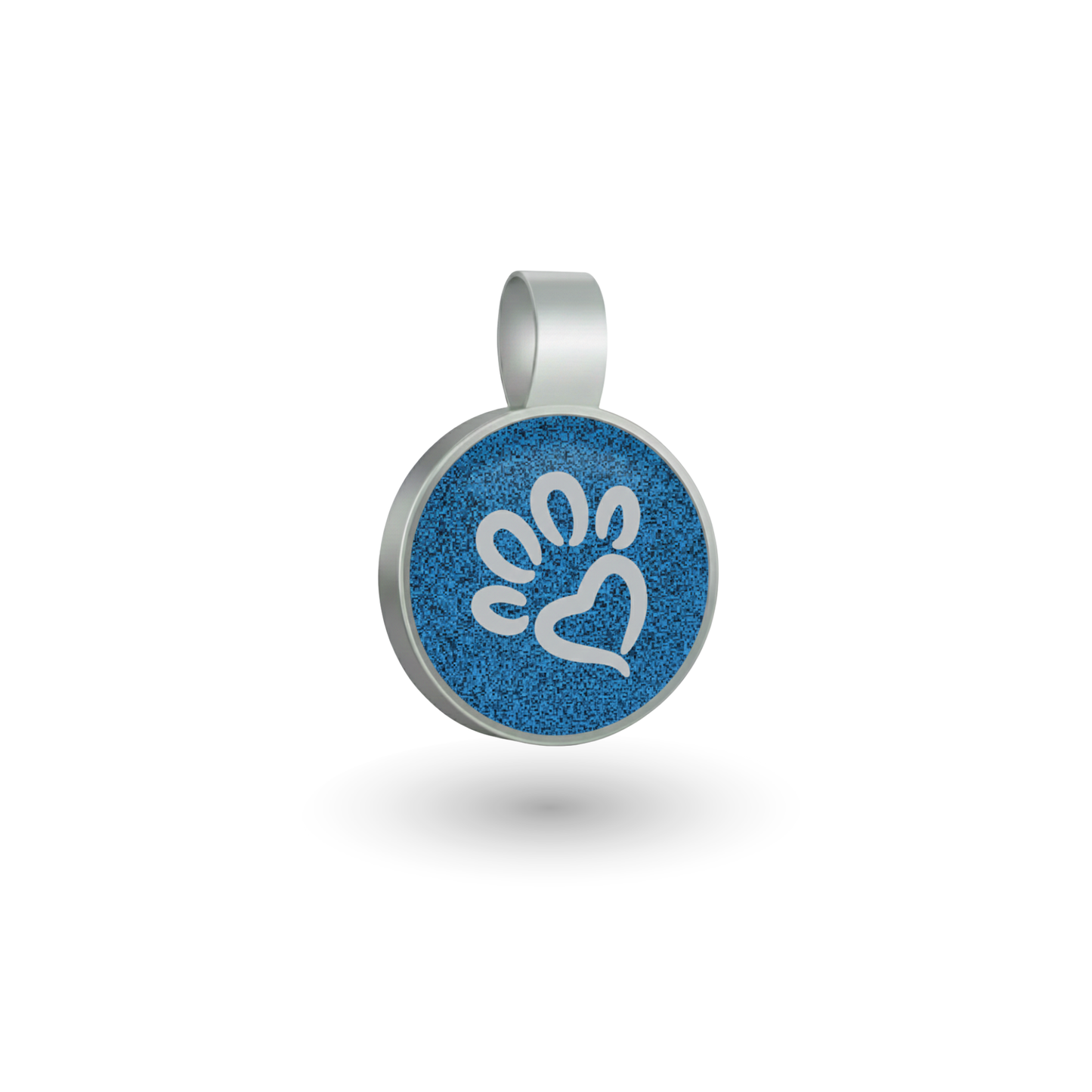 Small Circle Blue Paw Pet Tag SKU: 185 (Sold in Pack of 5)