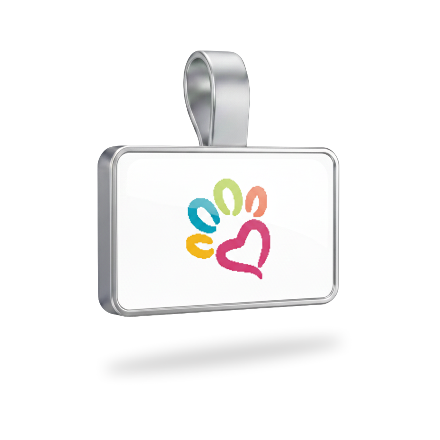 Large Rectangle Paw Pet Tag SKU: 330 (Sold in Pack of 5)