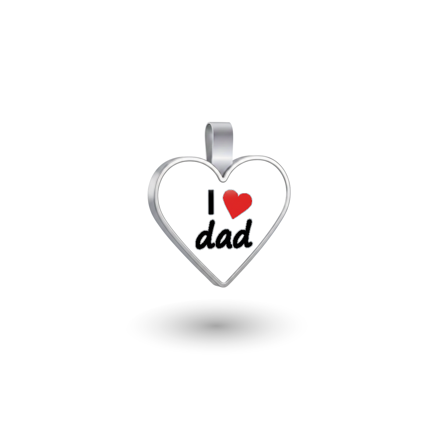 Small Heart I Love Dad Pet Tag SKU: 377 (Sold in Pack of 5)