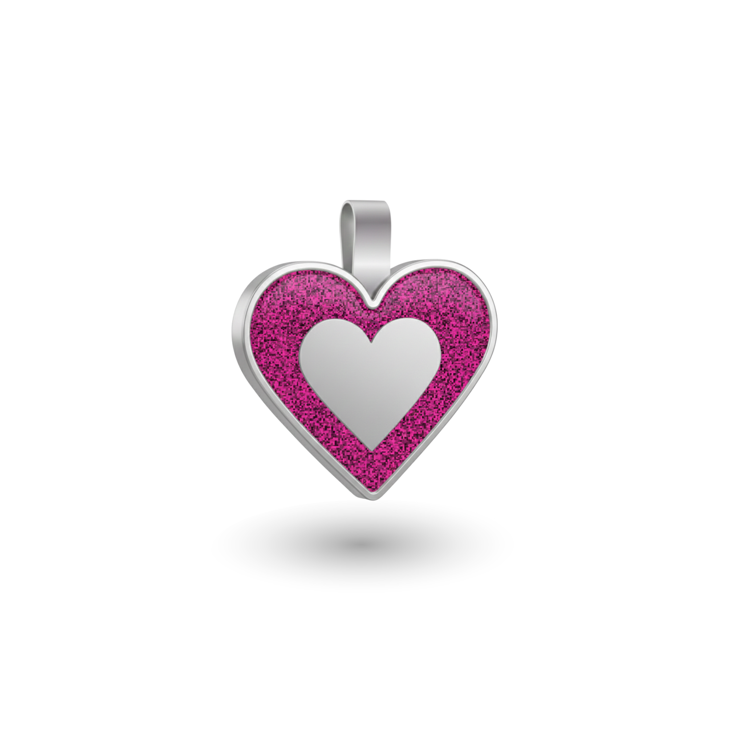 Small Heart Purple Pet Tag SKU: 257 (Sold in Pack of 5)