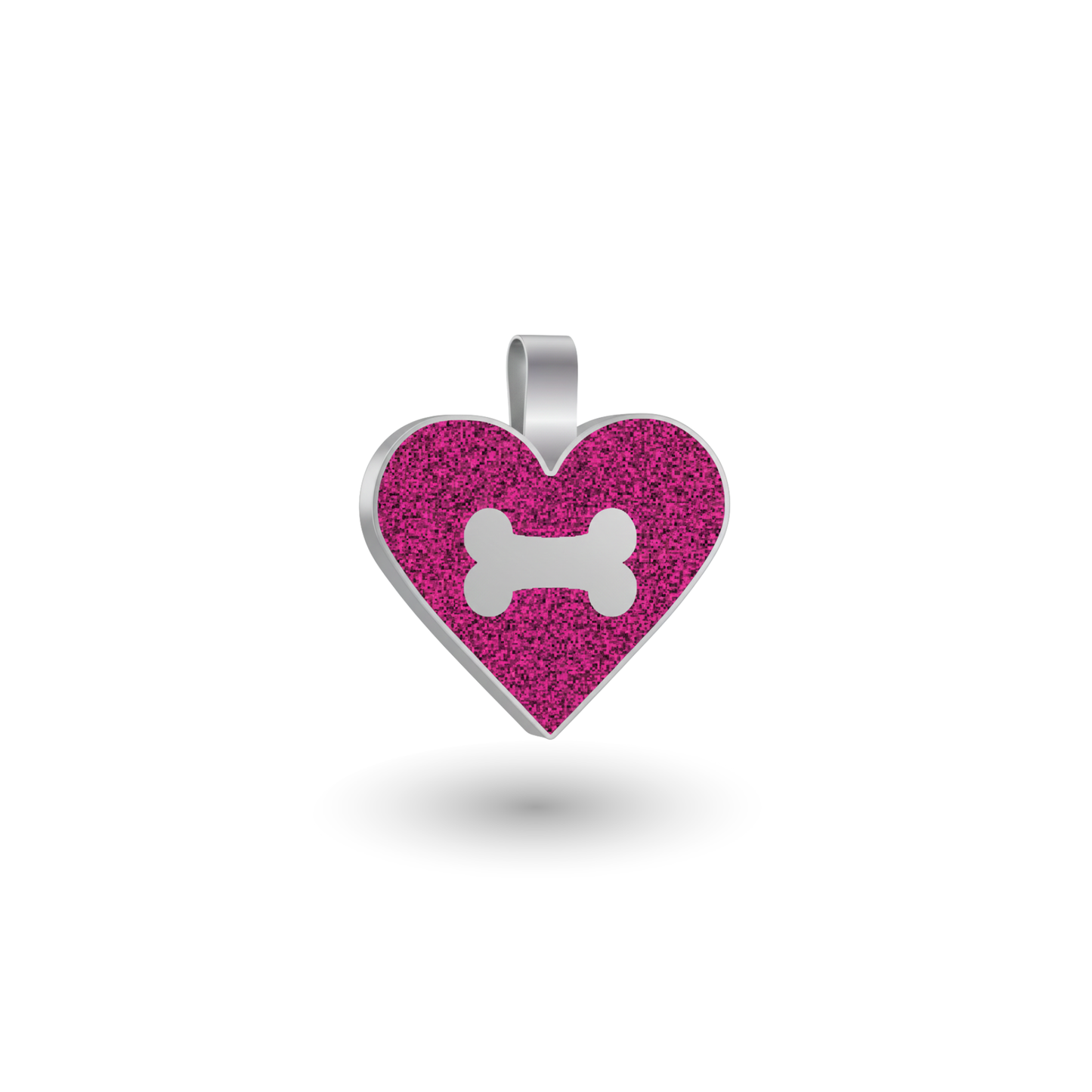 Small Heart Purple Pet Tag SKU: 267 (Sold in Pack of 5)