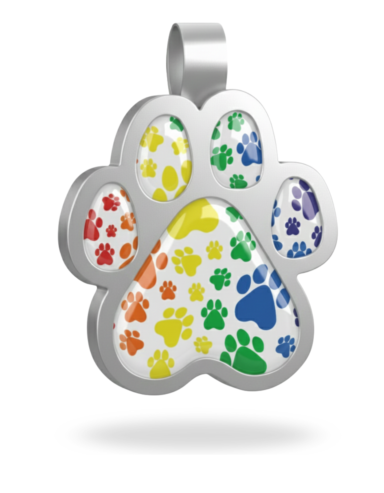 Large Paw Multi-Color Pet Tag SKU: 323 (Sold in Pack of 5)