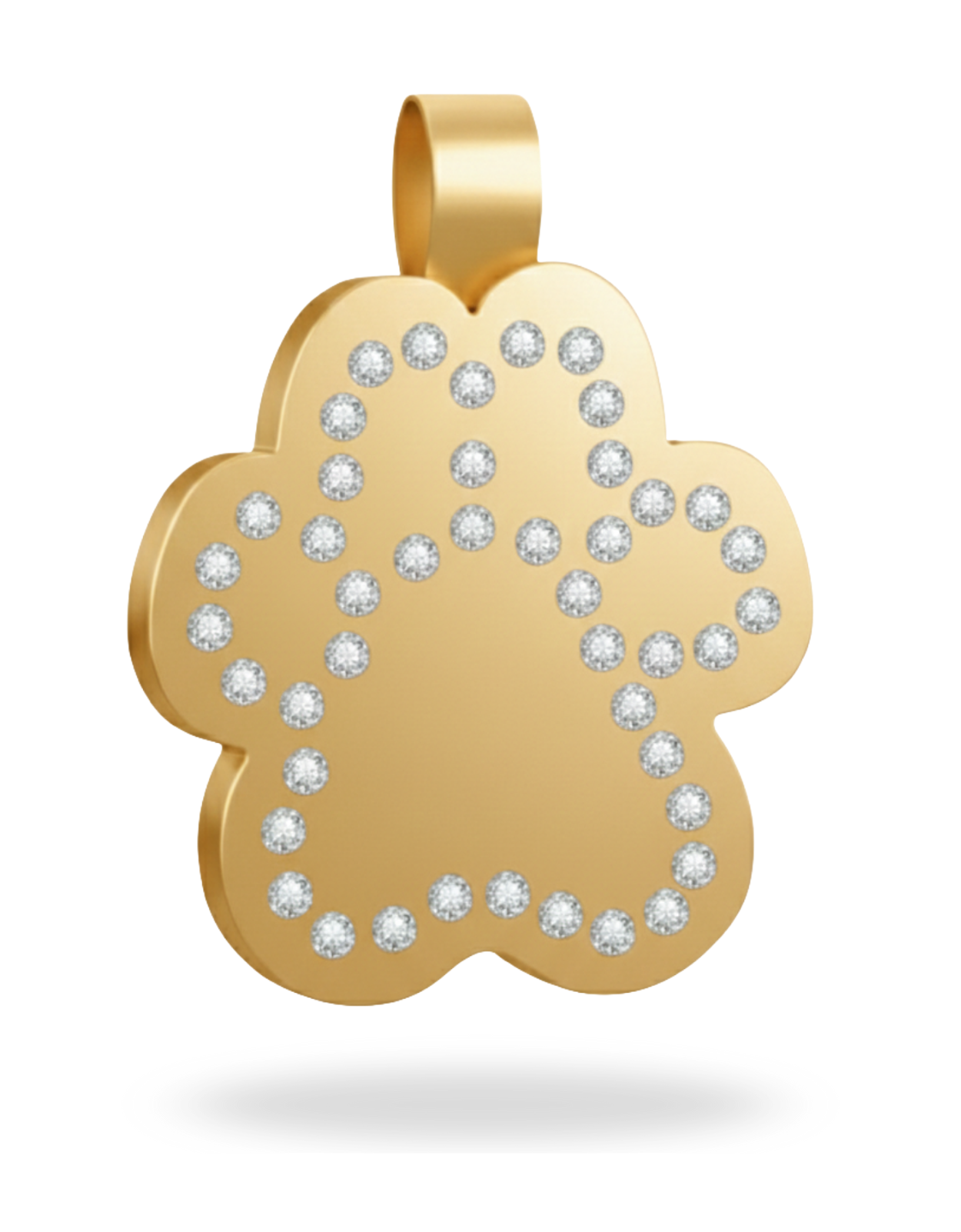 Large Paw Shape Gold  Pet Tag SKU: 133 (Sold in Pack of 5)