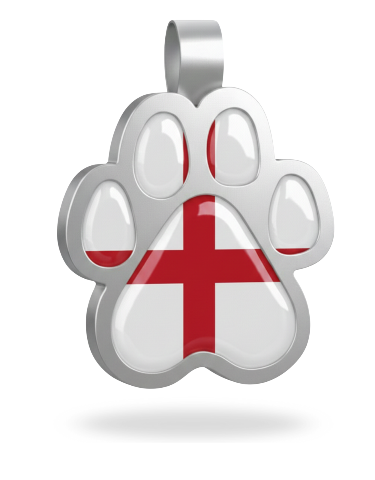 Large Paw England Enamel Pet Tag  SKU: 393 (Sold in Pack of 5)