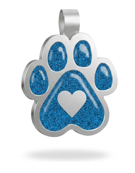 Large Paw Shape  Heart Pet Tag SKU: 163 (Sold in Pack of 5)
