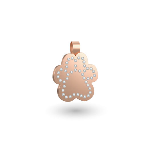 Small Paw Rose Gold Pet Tag SKU: 146 (Sold in Pack of 5)