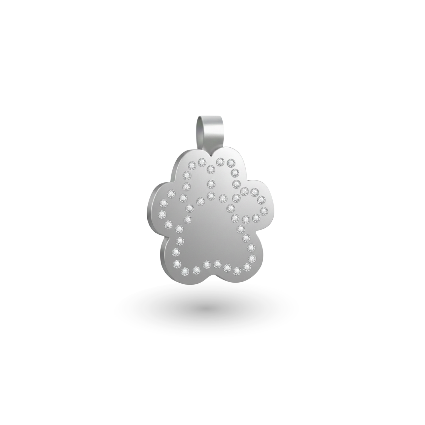 Small Paw Silver Pet Tag SKU: 156 (Sold in Pack of 5)
