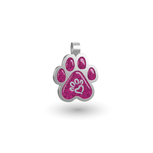Small Paw Purple Pet Tag SKU: 276 (Sold in Pack of 5)