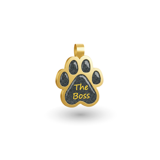 Small Paw The Boss Pet Tag SKU: 286 (Sold in Pack of 5)