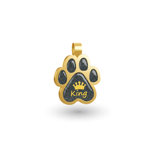 Small Paw King Pet Tag SKU: 296 (Sold in Pack of 5)