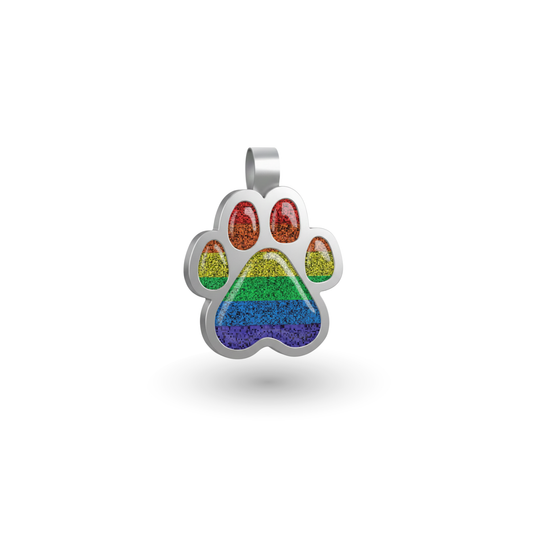 Small Paw Rainbow Pet Tag  SKU: 316 (Sold in Pack of 5)