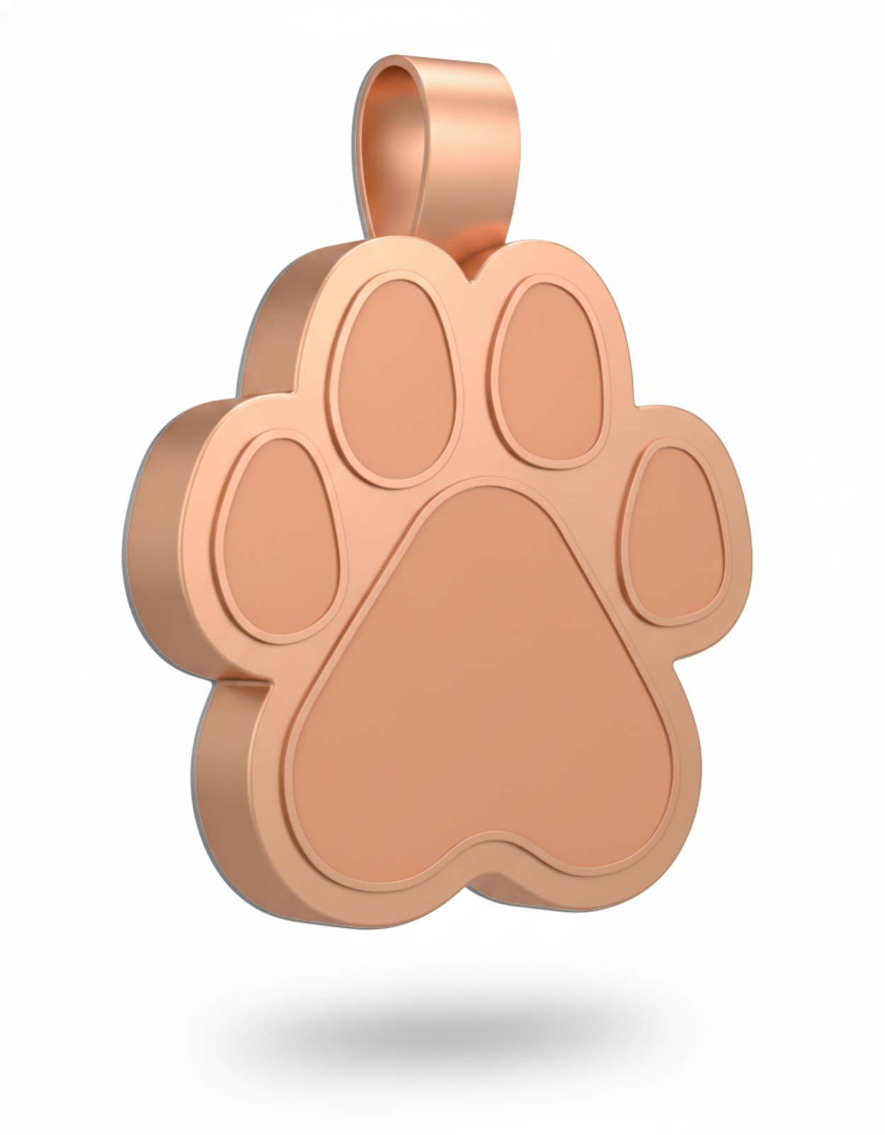Large Paw Rose Gold Pet Tag SKU: 103 (Sold in Pack of 5)