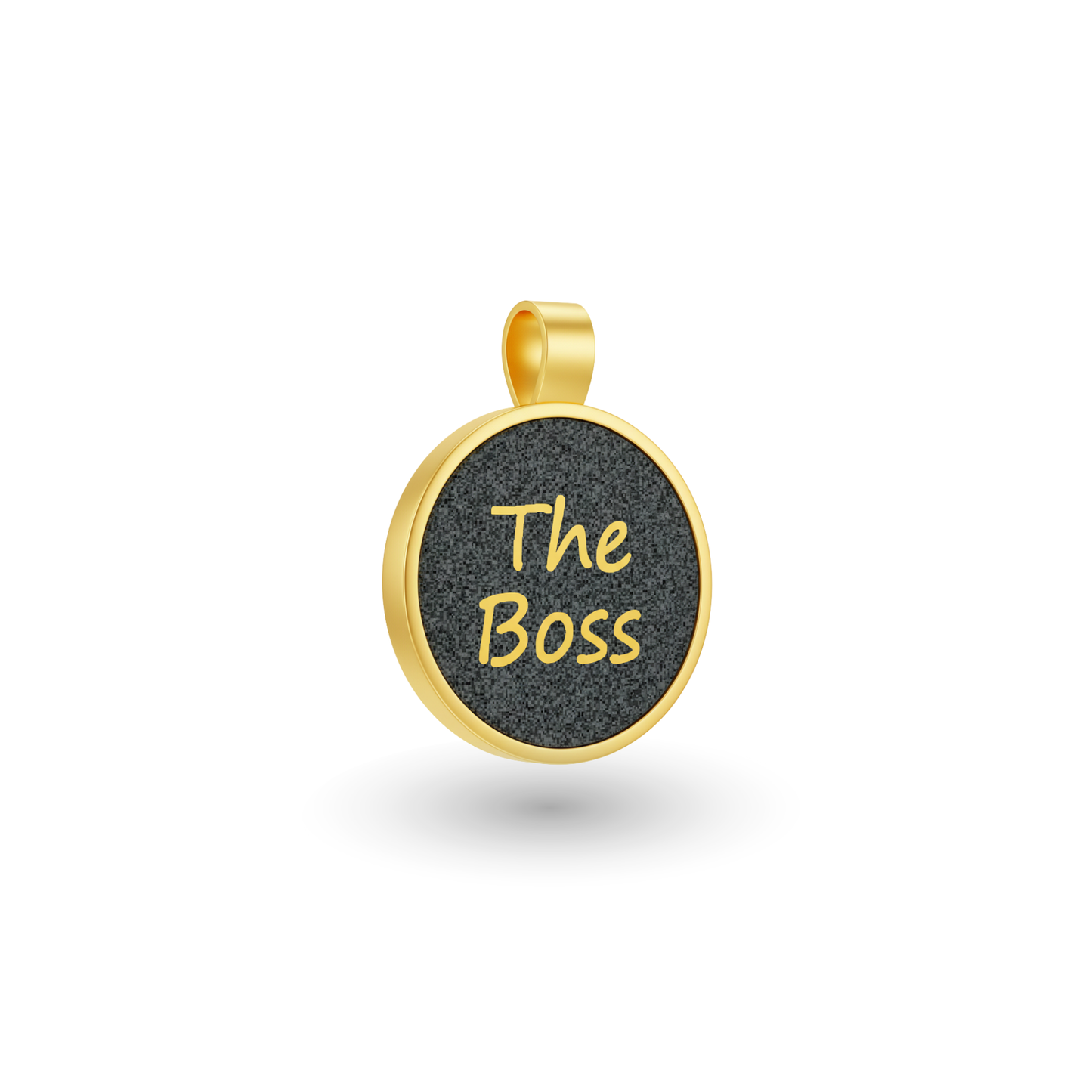 Small Circle The Boss Pet Tag SKU: 285 (Sold in Pack of 5)