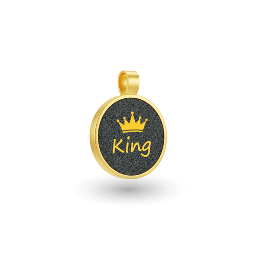 Small Circle King Pet Tag SKU: 295 (Sold in Pack of 5)