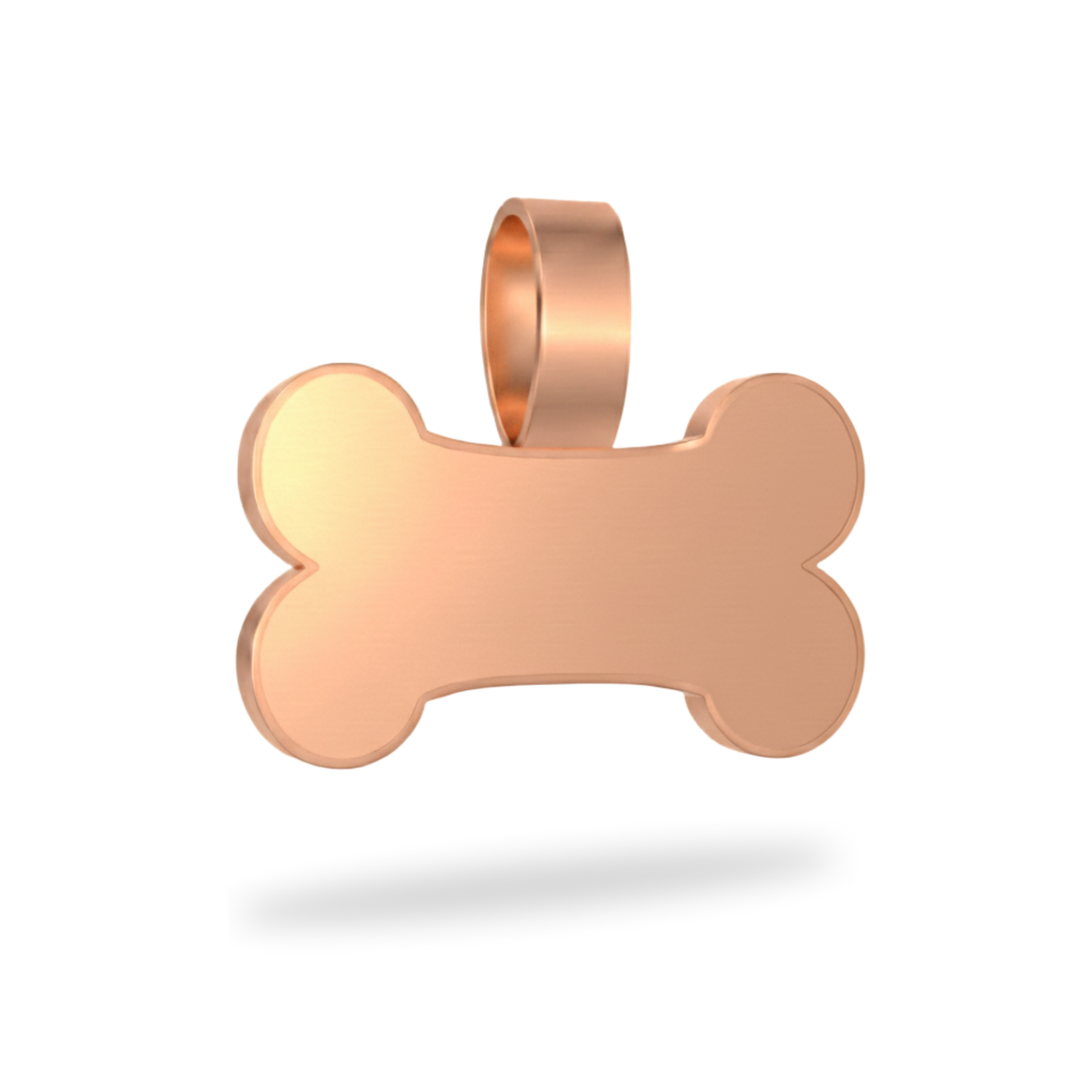 Large Bone Rose Gold Pet Tag - SKU: 104 (Sold in Pack of 5)