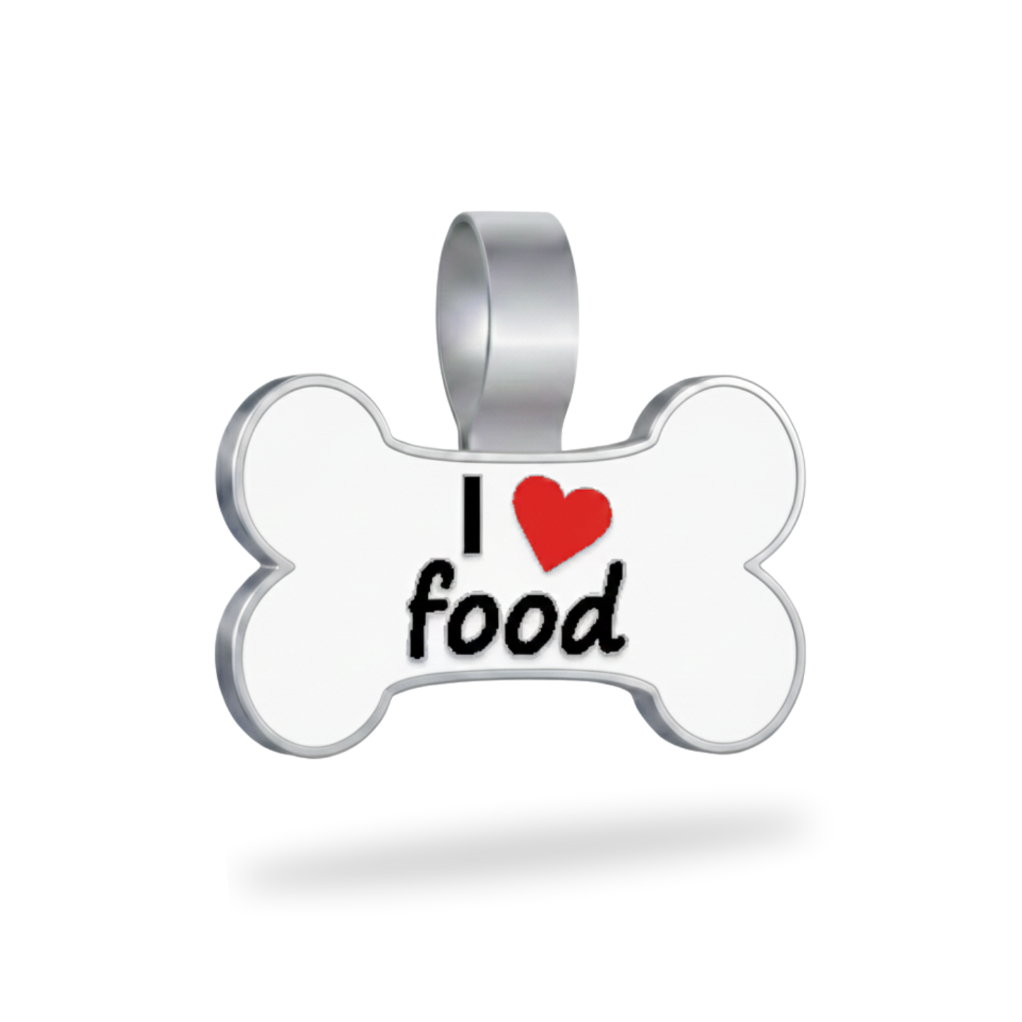 Large Bone I Love Food Pet Tag - SKU: 344 (Sold in Pack of 5)