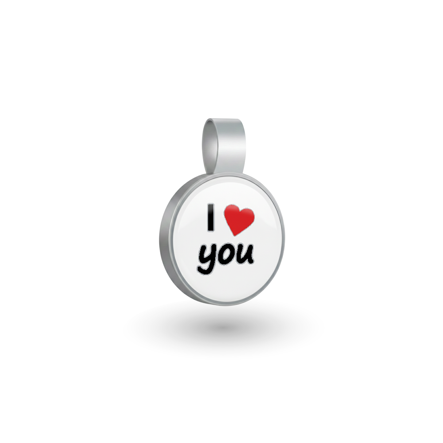 Small Circle I love You Pet Tag SKU: 355 (Sold in Pack of 5)