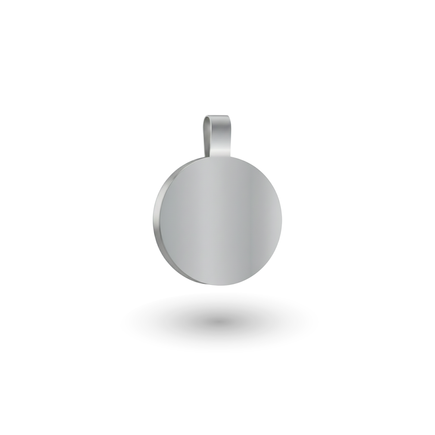 Small Circle Silver Pet Tag SKU: 125 (Sold in Pack of 5)