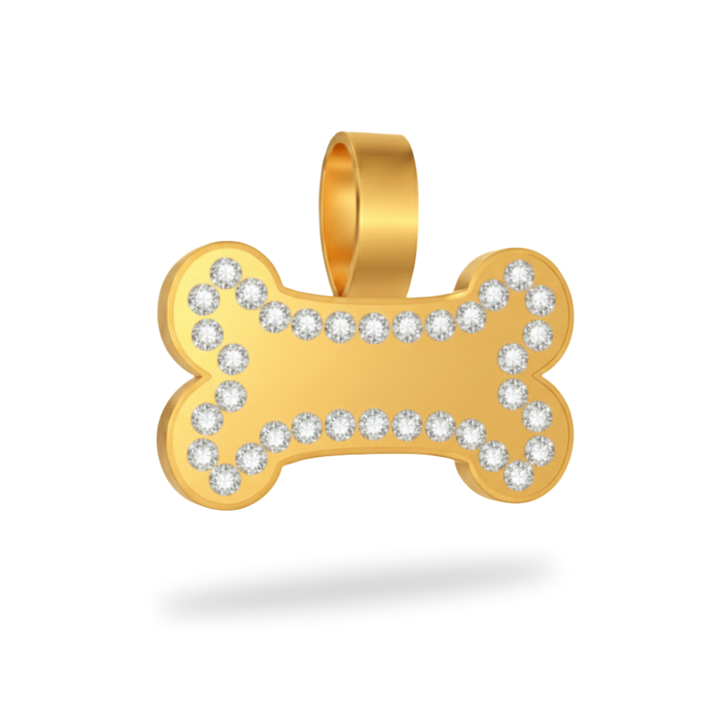 Large Bone Gold  Pet Tag SKU: 134 (Sold in Pack of 5)