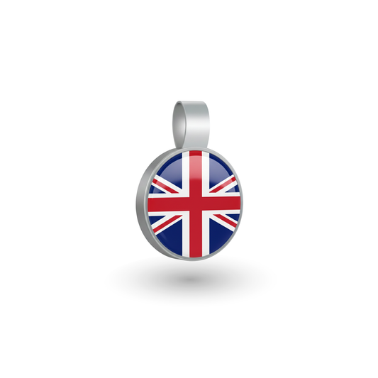 Small Circle UK Flag Pet Tag SKU: 385 (Sold in Pack of 5)