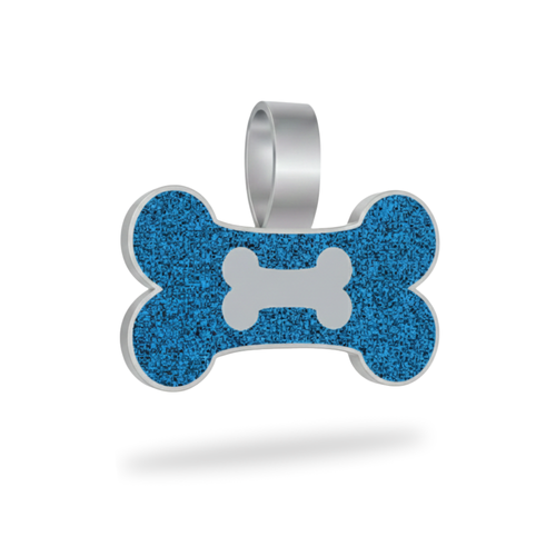 Large Bone Blue Pet Tag SKU: 174 (Sold in Pack of 5)
