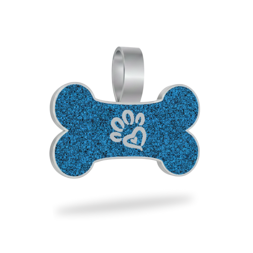 Large Bone Blue Pet Tag - SKU: 184 (Sold in Pack of 5)