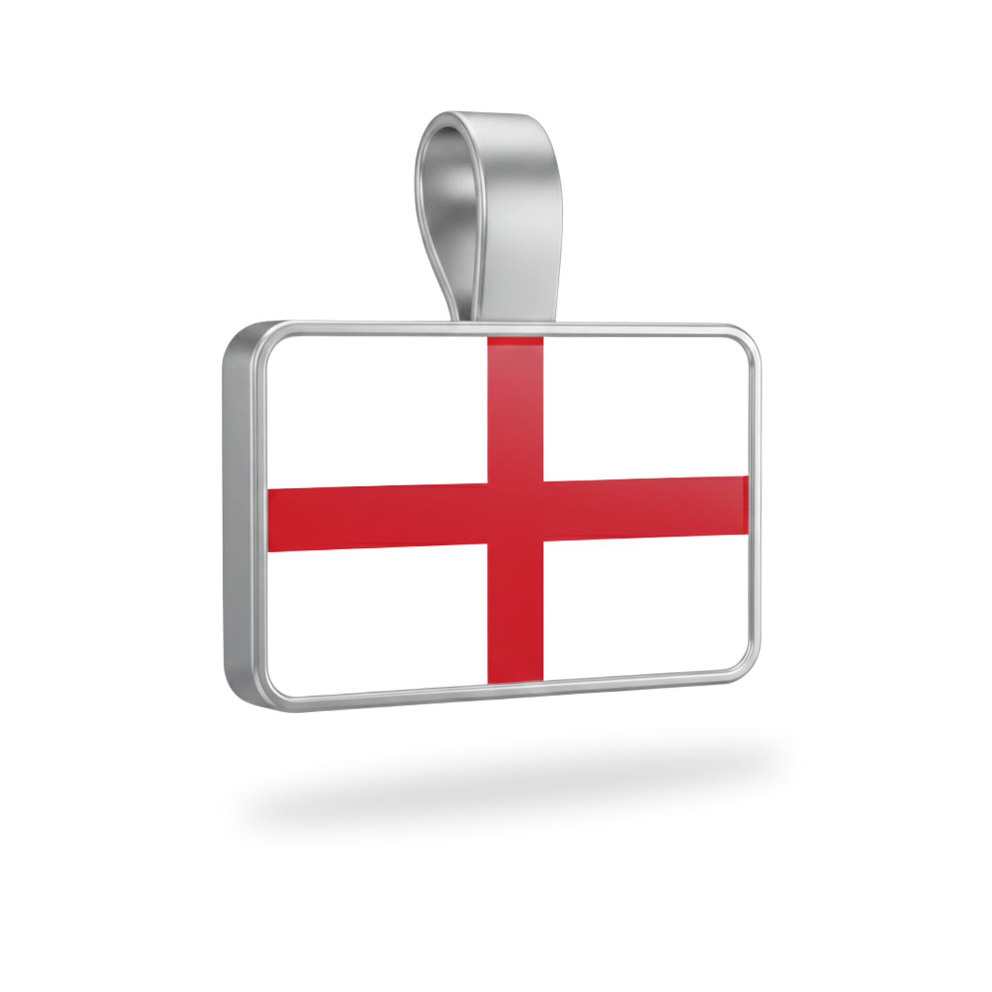 Large Rectangle England Flag Pet Tag SKU: 390 (Sold in Pack of 5)