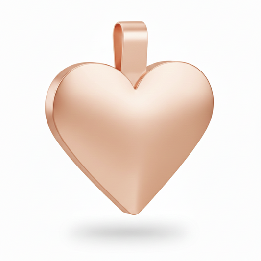 Large Heart Rose Gold Pet Tag  SKU: 102 (Sold in Pack of 5)