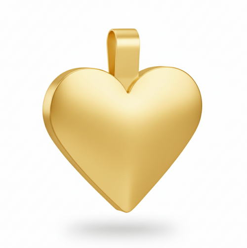Large Heart Shape Gold Pet Tag SKU: 112 (Sold in Pack of 5)