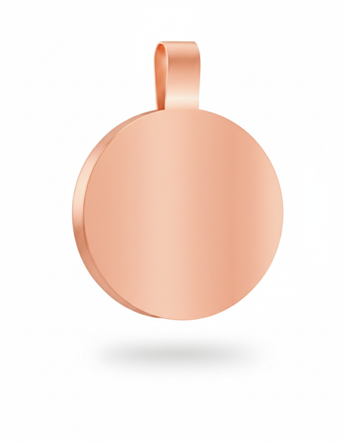 Large Circle Rose Gold  Pet Tag- SKU: 101 (Sold in Pack of 5)