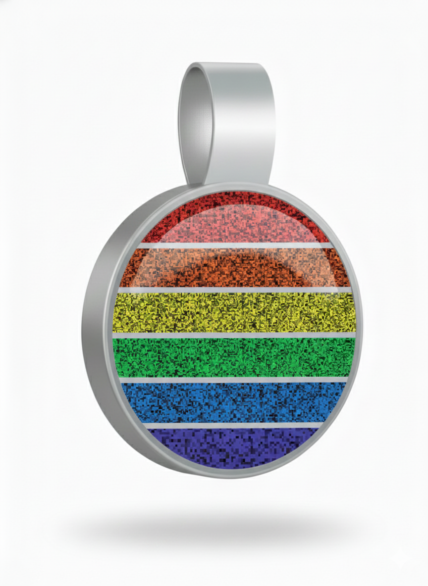 Large Circle Rainbow Tag SKU: 311 (Sold in Pack of 5)