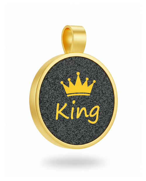 Large Circle King Tag -SKU: 291 (Sold in Pack of 5)
