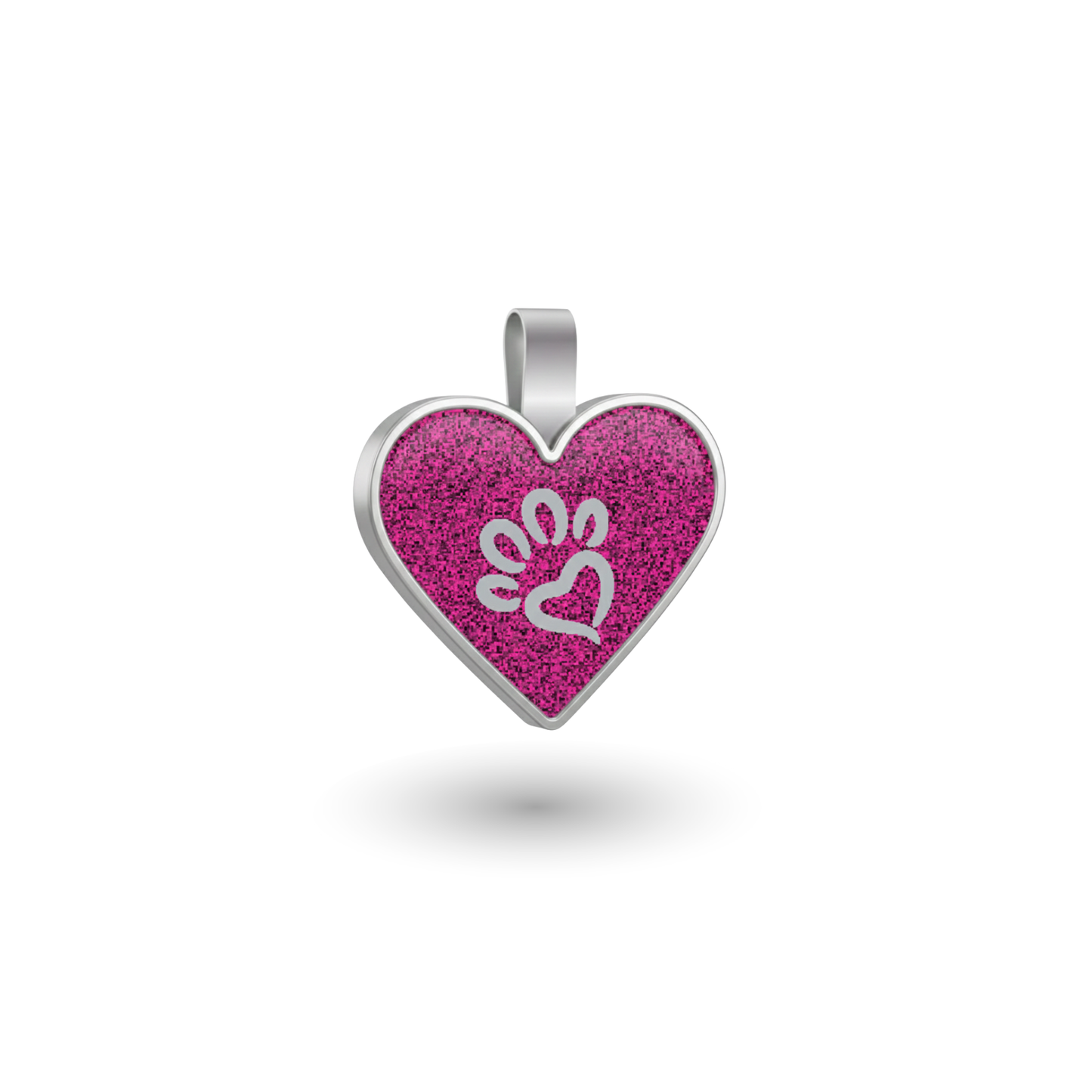 Small  Heart Purple Paw Pet Tag SKU: 277 (Sold in Pack of 5)