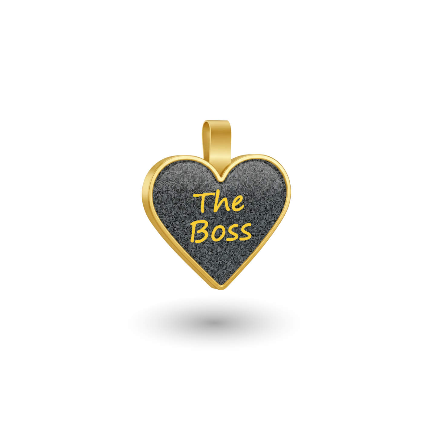Small Heart The Boss Pet Tag SKU: 287 (Sold in Pack of 5)