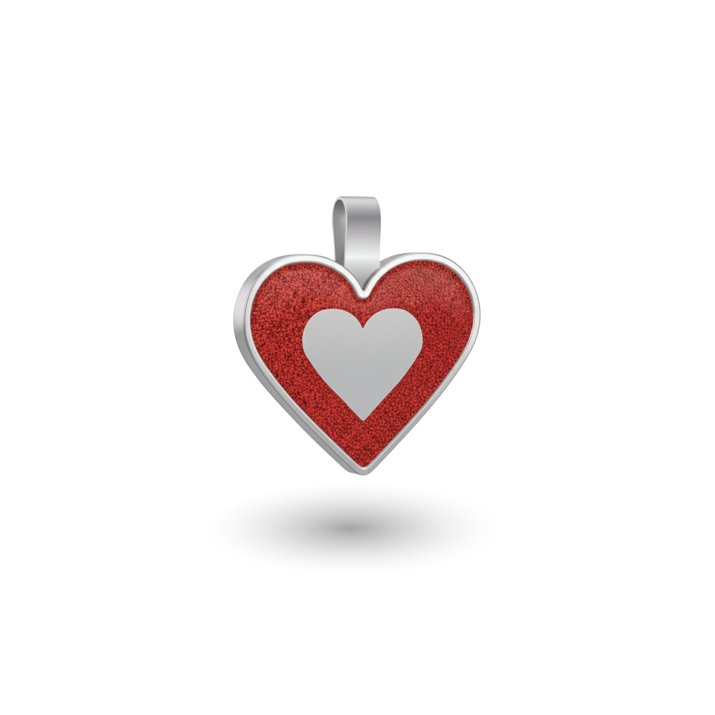 Small Heart Red Pet Tag SKU: 227 (Sold in Pack of 5)