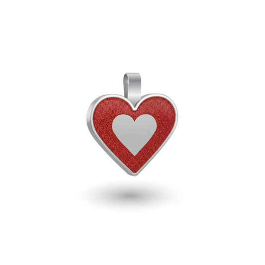 Small Heart Red Pet Tag SKU: 227 (Sold in Pack of 5)