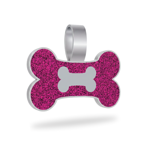 Large Bone Pink Pet Tag SKU: 264 (Sold in Pack of 5)